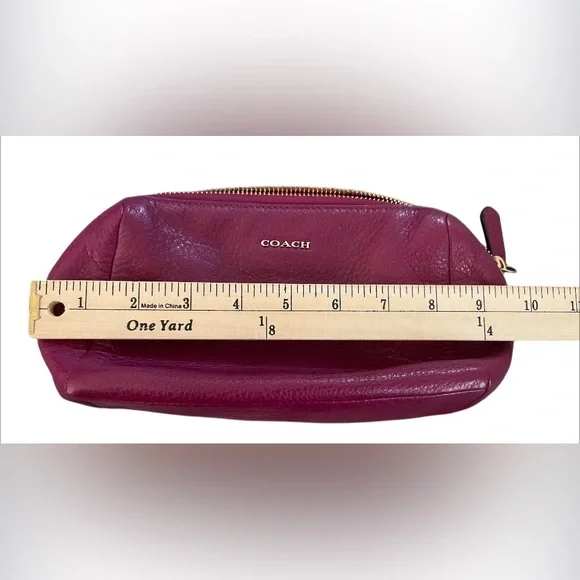 Women’s Coach Handbag, Wallet And Cosmetic Set Hot Pink Or Magenta 16.5 W X 10 H - Picture 8 of 15